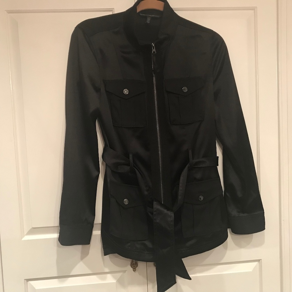 White House Black Market Black Jacket Size Small